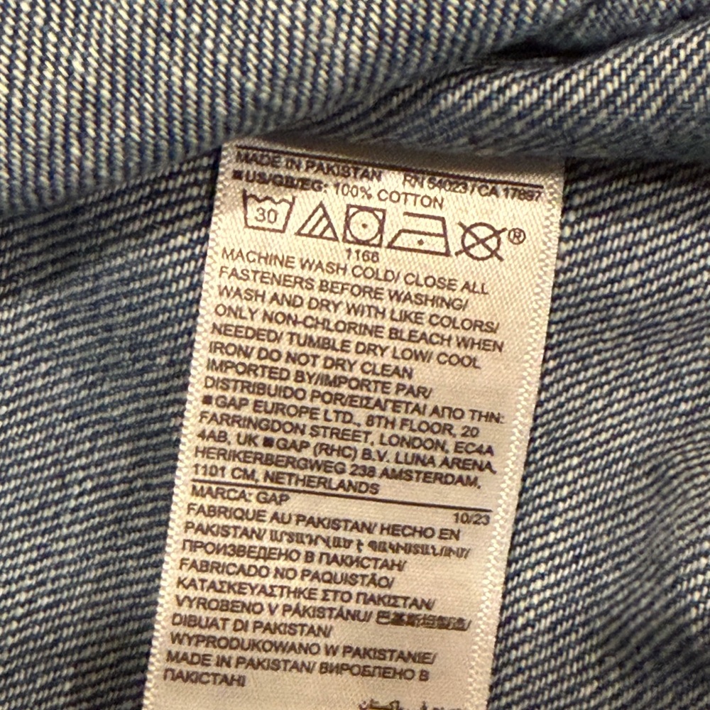 Women’s GAP Light Blue Denim Easy Jeans large - Picture 5 of 5